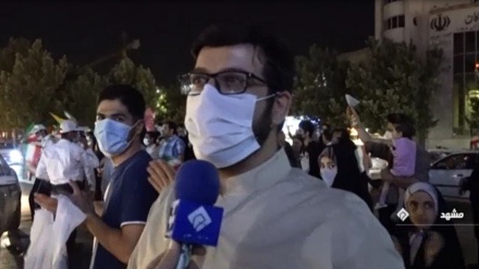 Warga Mashhad Turun ke Jalan Rayakan Kemenangan Raisi
