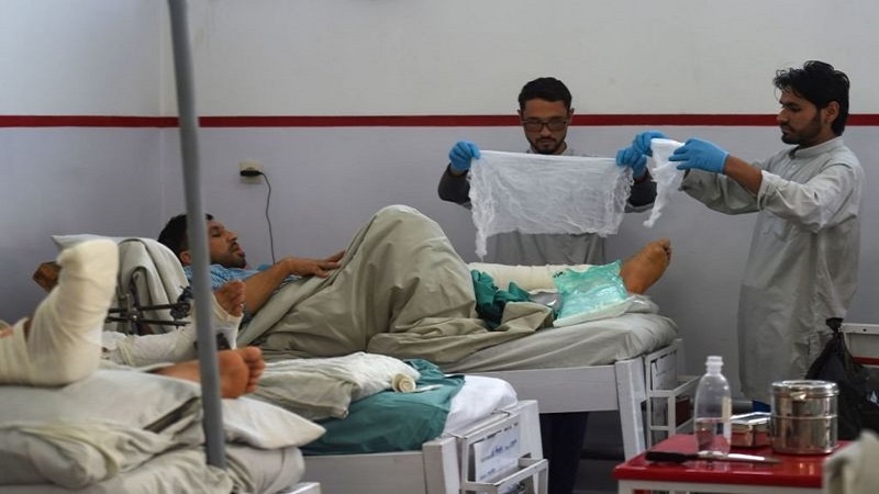 আফগানিস্তানের একটি হাসপাতালে যুদ্ধাহত ব্যক্তিদের চিকিৎসা চলছে (ফাইল ছবি)