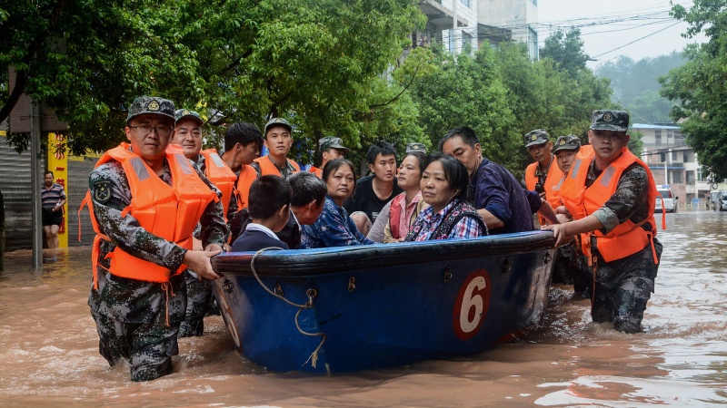 Përmbytje në Kinë