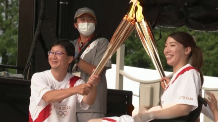 都内3日目の聖火リレーが実施