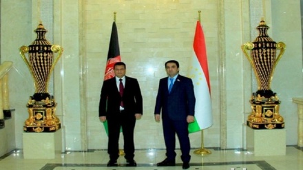 دیدار رئیس جمهور تاجیکستان با رئیس پارلمان افغانستان