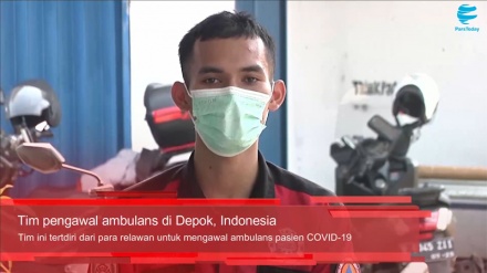 Relawan Pengawal Ambulans di Depok, Indonesia