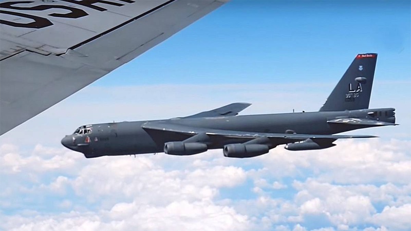 Pesawat pengebom nuklir Amerika, B-52Н.