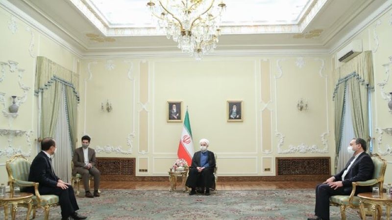駐イラン新韓国大使の信任状捧呈式で