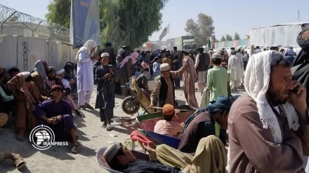 ازدحام مهاجران افغان برای بازگشت به وطن در مرز اسپین بولدک-چمن 