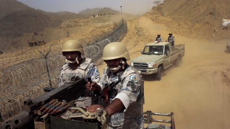 Pasukan penjaga perbatasan Arab Saudi.