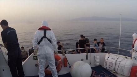 Ayvacık'ta 43 göçmen kurtarıldı