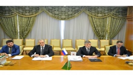 TURKMENISTANYŇ WE RUSSIÝA FEDERASIÝASYNYŇ ARASYNDAKY HYZMATDAŞLYGYŇ ÖSDÜRILMEGI ILERI TUTULÝAR