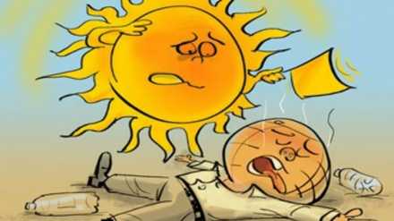 Карикатура: Замин гармтар мешавад