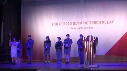 オリンピック聖火が、開催地･東京に到着