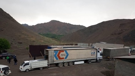 توقیف 60 کامیون تاجیکستان درولایت باتکند قرقیزستان