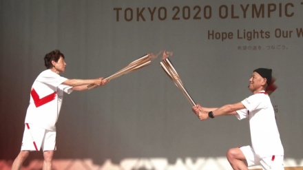 東京都内10日目の聖火リレーが実施