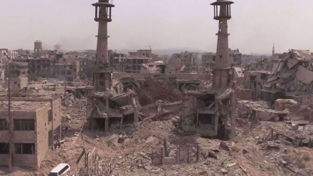 Takfiri terrorists turned holy sites in Syria into rubble