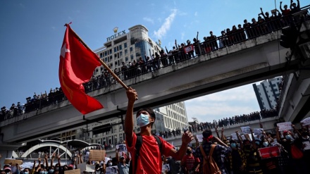 Myanmar protesters hold rallies to mark anniversary of 1988 uprising