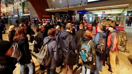 سرگردانی مسافران در اثر لغو حرکت بسیاری از قطارها در آلمان 