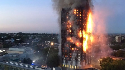 Fire rages through Milan residential tower block