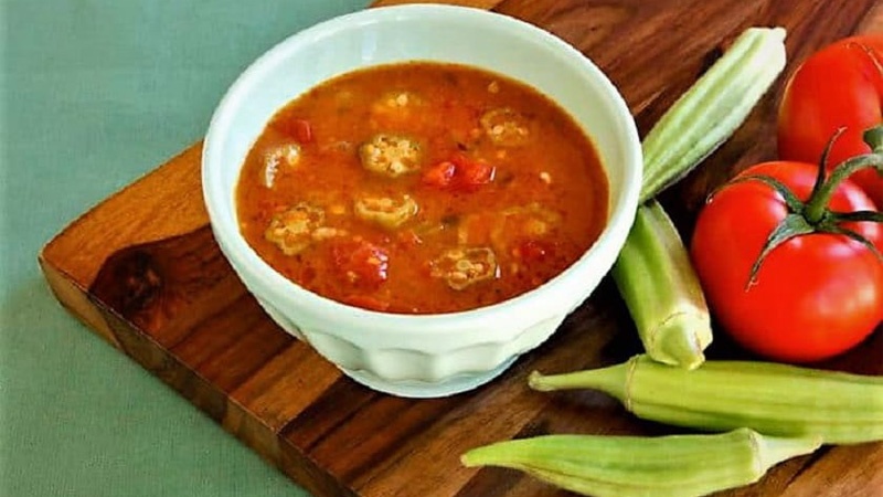 Abgoosht Bamie atau Kuah Kambing Okra