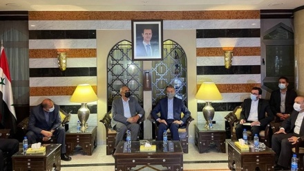 阿米尔·阿卜杜拉希杨在大马士革与巴勒斯坦团体领导人会晤