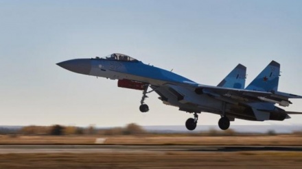 俄军一架苏-35战斗机就坠海 