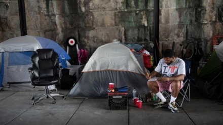 米首都でホームレス野営地が増加