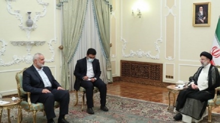 הנשיא ראיסי בפגישה עם הנייה: לא נהסס בתמיכה בהתקוממות