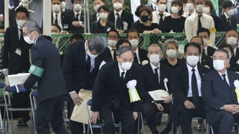 長崎平和式典での菅首相