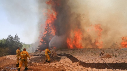 Zjarr në perëndim të Kodsit të pushtuar