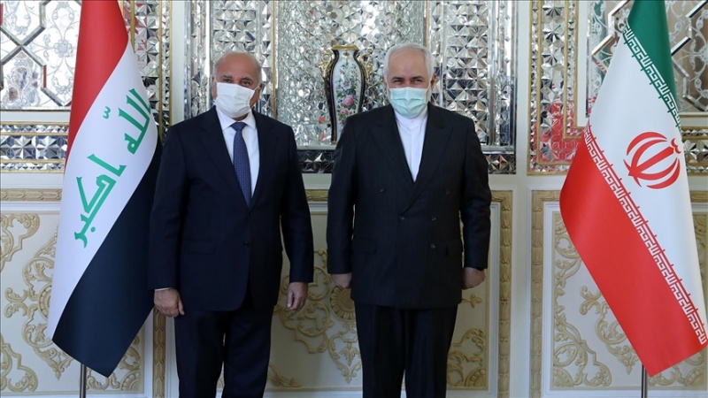 イラクのフセイン外相とザリーフ・イラン外相