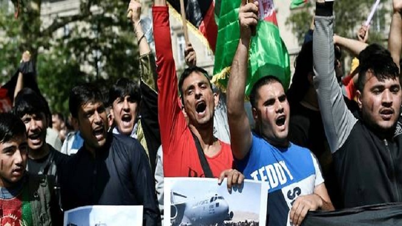 تظاهرات گسترده فرانسوی ها در حمایت از مردم افغانستان
