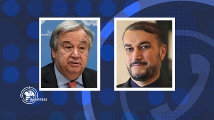 Ministri i Jashtëm i Iranit bisedon me sekretarin e përgjithshëm të Kombeve të Bashkuara