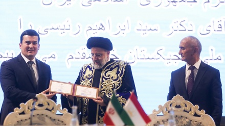 President Raeisi receives an Honorary Doctorate from Tajikistan National University