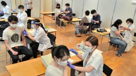 日本のワクチン接種、全人口の約60％に