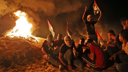 Protestat gjatë natës të palestinezëve në kufi me regjimin sionist