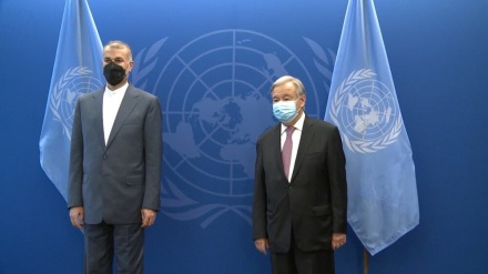 伊朗外长会见联合国秘书长古特雷斯 