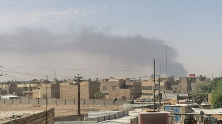 巴格达机场附近的美国维多利亚基地发生火灾