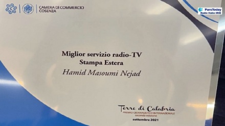 Radio Italia IRIB: Premio Giornalistico Internazionale a Hamid Masoumi Nejad (VIDEO)