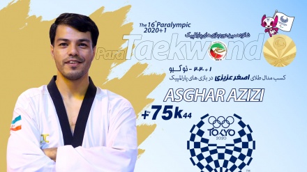 伊朗残障跆拳道运动员夺得比赛金牌
