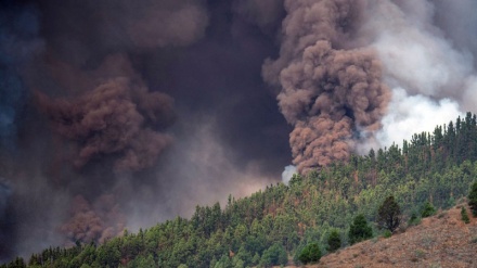 ادامه فوران آتشفشان در اسپانیا
