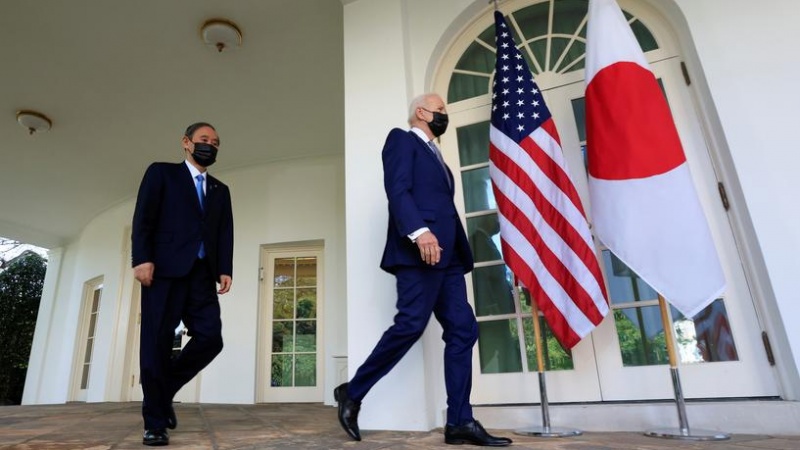 日本の菅首相とバイデン米大統領