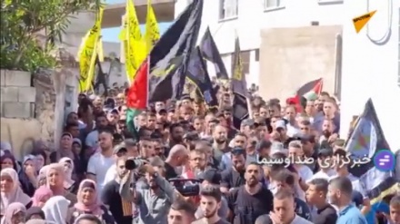 Nablus'ta Filistinli şehitler için görkemli cenaze töreni düzenlendi