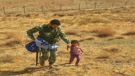 تکاوران ارتش ایران دخترک افغان را پناه دادند
