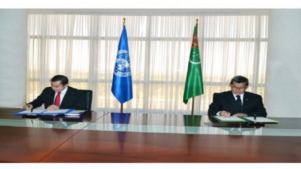 AŞGABATDA TÜRKMENISTANYŇ HÖKÜMETINIŇ BMG BILEN BILELIKDÄKI MAKSATNAMASYNA GOL ÇEKILDI