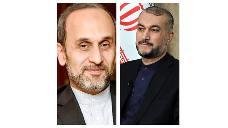 دیدار امیرعبدالهیان با رئیس جدید سازمان صدا وسیما جمهوری اسلامی ایران