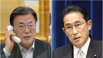 韩日首脑首次通话