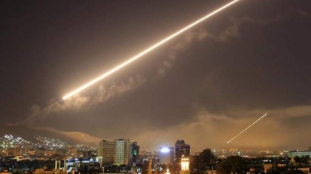 مقابله پدافند هوایی سوریه با حمله موشکی رژیم صهیونیستی