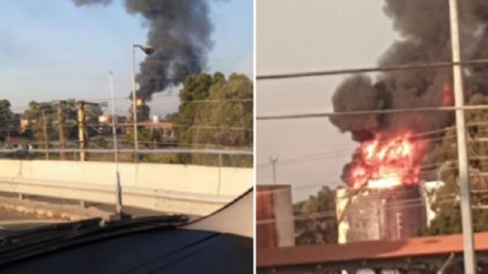 Një zjarr i madh shpërthen afër një fabrike për përpunimin e naftës në jug të Libanit