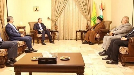 סייד נסראללה נועד עם שר החוץ חוסיין אמיר עבדוללהיאן