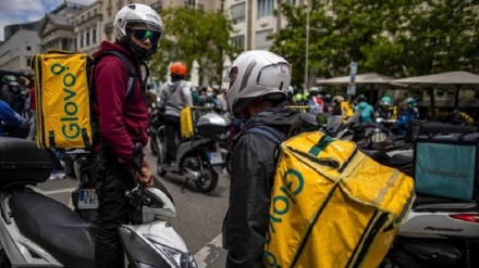 Bruxelles, protesta dei riders: 'l'Ue protegga i nostri posti di lavoro'