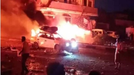 انفجار مهیب در نزدیکی فرودگاه عدن در جنوب یمن