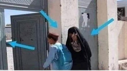 عکس مادر افغان که خبرساز شد